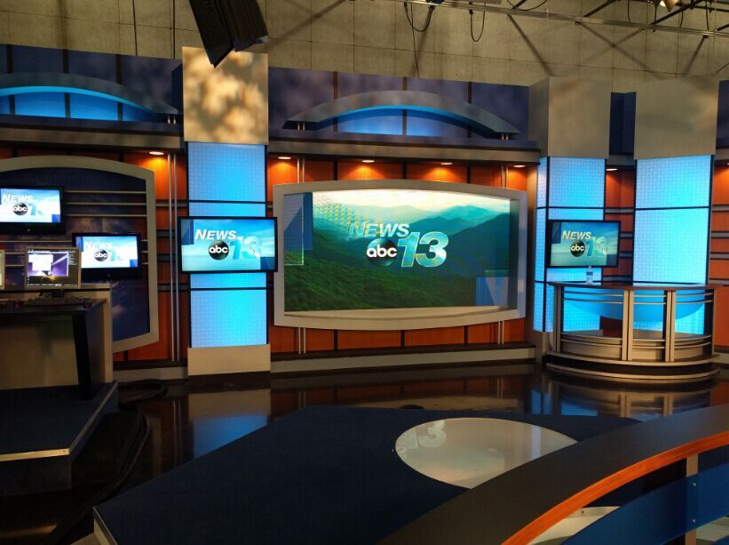 C-Max Indoor P4 LED Video Wall In USA ABC News TV 