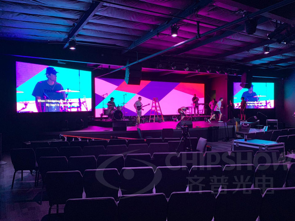 C-Lite Indoor P3.91 LED Screen for Church Background In USA 