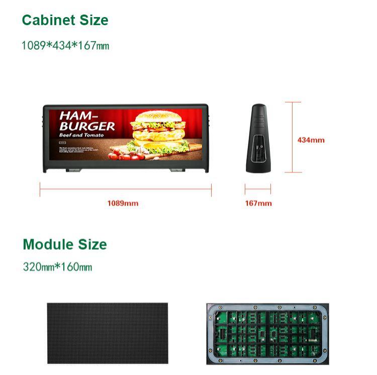 taxi top led display