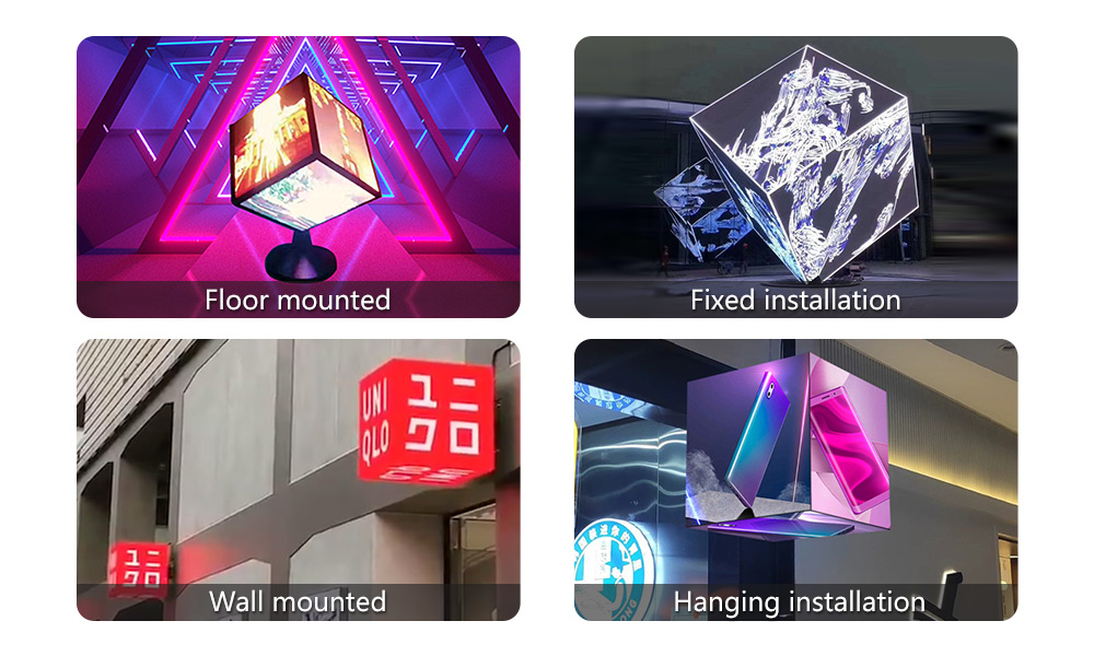 Led magic cube screen