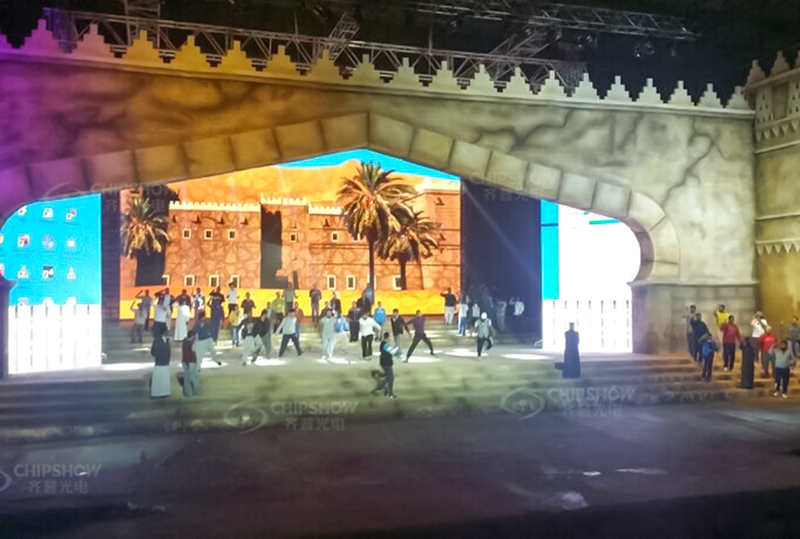 P5 outdoor fixed LED screen for TV station (Riyadh, Saudi Arabia)