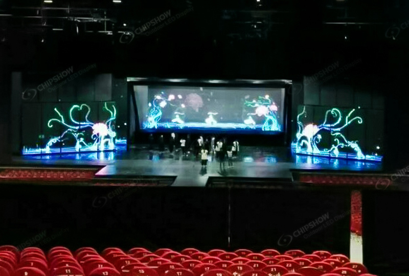 Indoor P2.5 holographic stage screen project in the Old Town of Lijiang, Yunnan, China