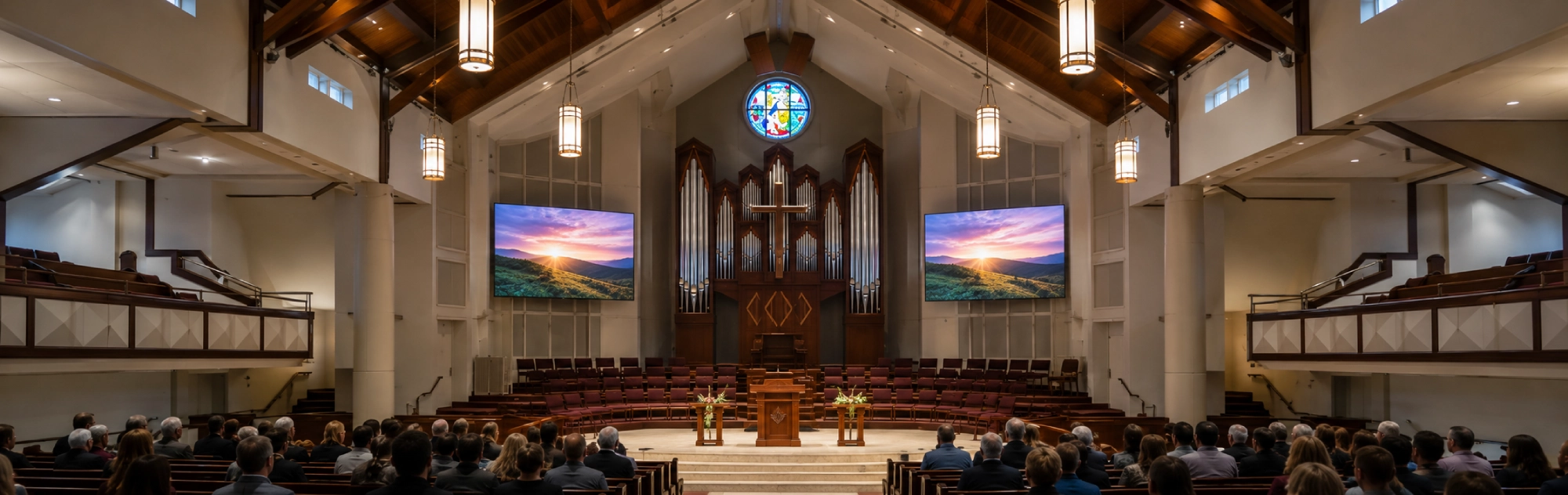 Church LED Display Solutions — Sanctuary & Worship