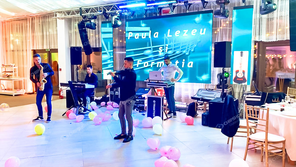 P3.91 Outdoor Rental Stage Screen Full Color LED Screen Romanian Private Party Project
