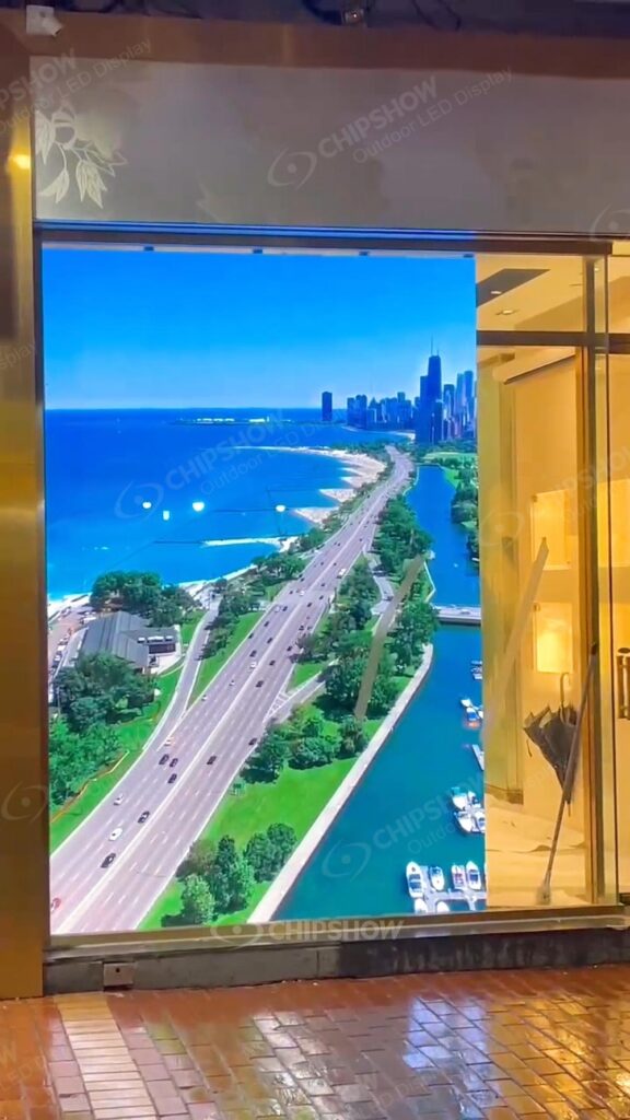 Indoor P2.5 HD full color window screen Hong Kong a store project-2