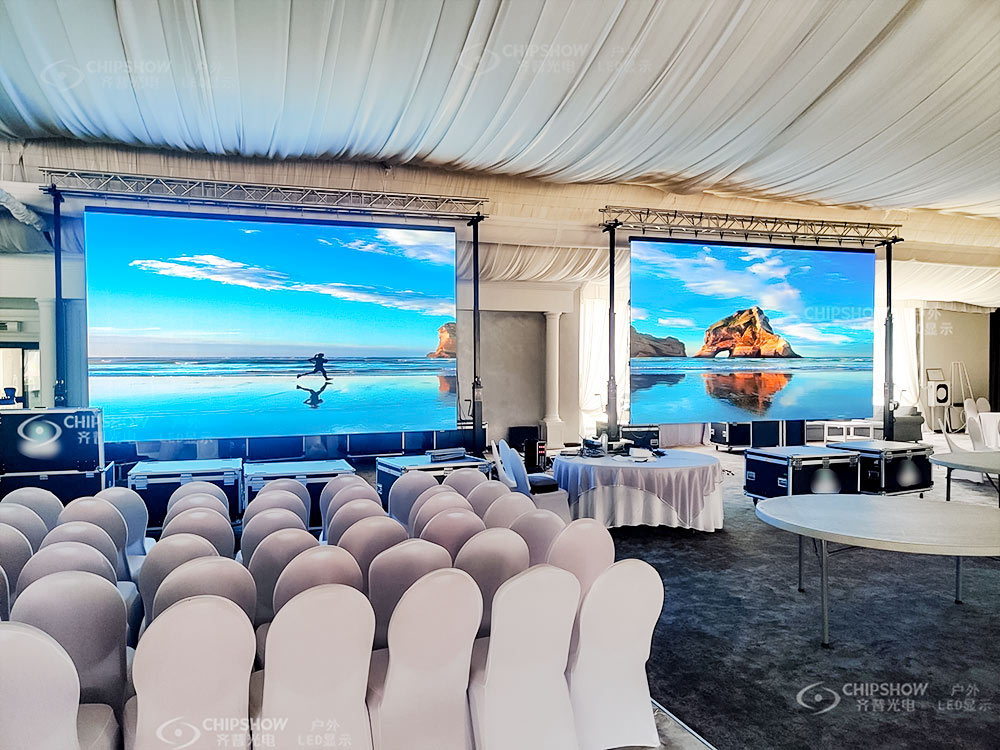 P3.91 Quick disassembly of full color LED display screen for a conference site project in Romania