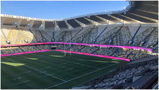 Stadium perimeter LED display