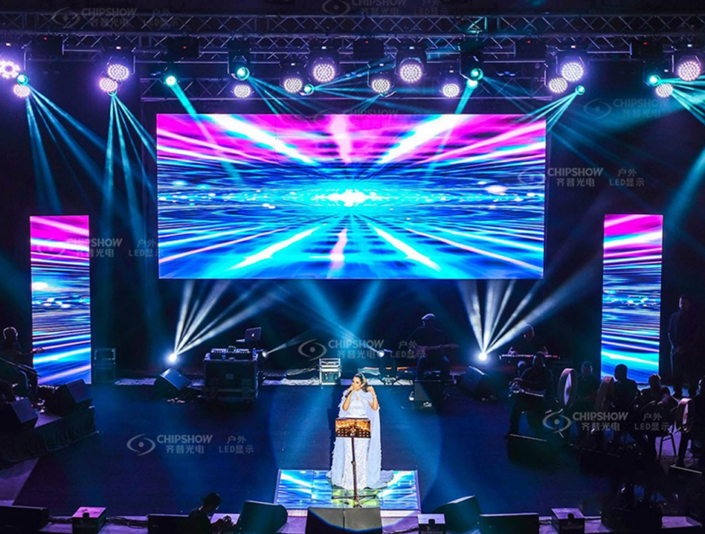stage rental LED display for large-scale concert events