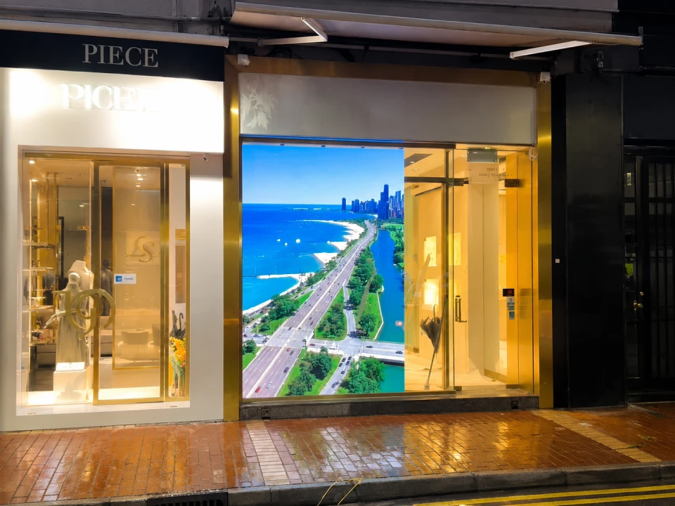 Indoor P2.5 HD full color window screen case