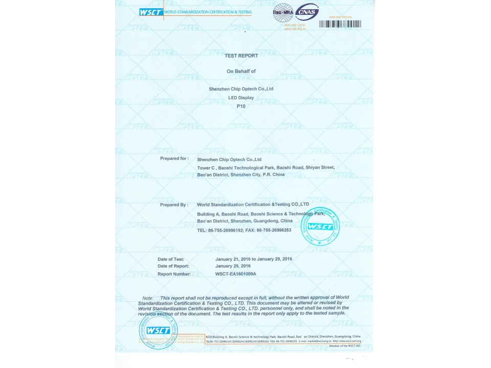 P10-Black-Diamond-Series-IP65-Weatherproof-Testing-Report