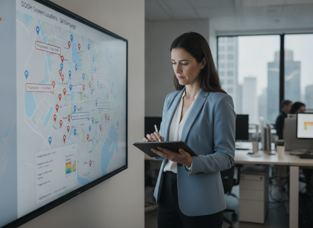 Programmatic DOOH screen planning