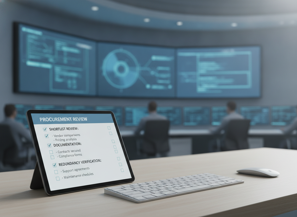 Command center shortlist checklist for processor approval