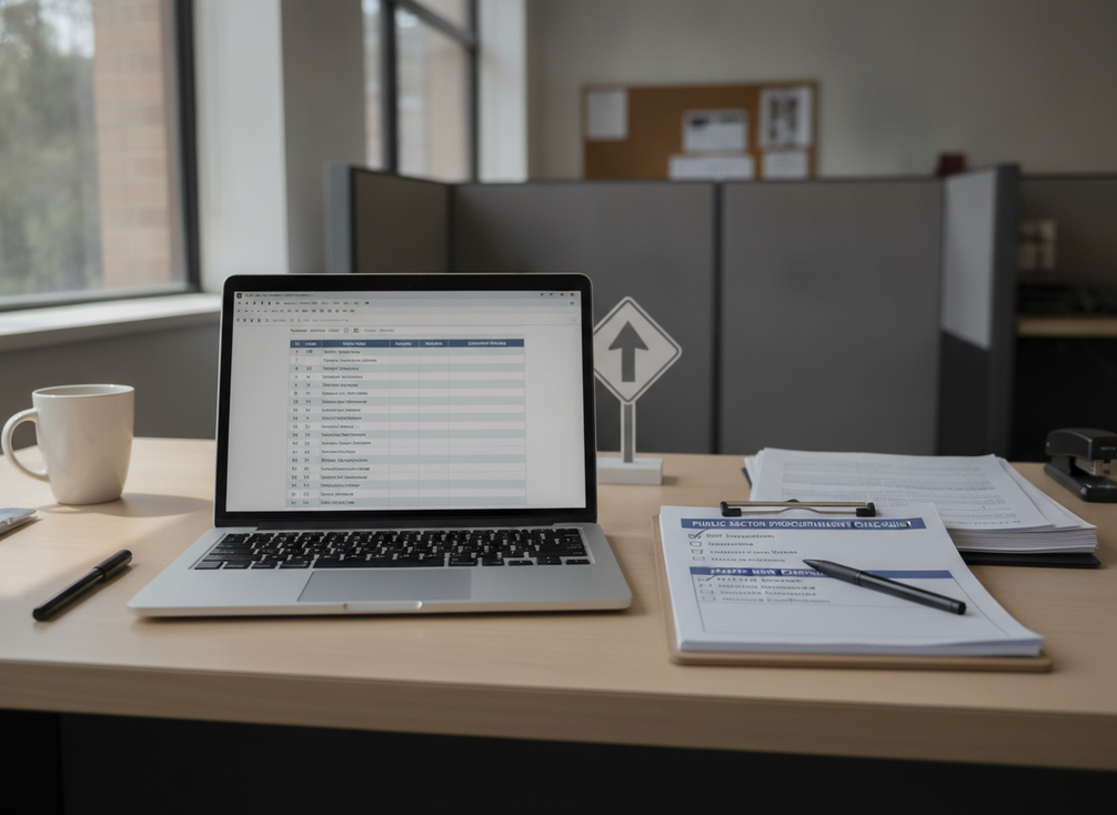 Cover image showing a procurement checklist on a desk