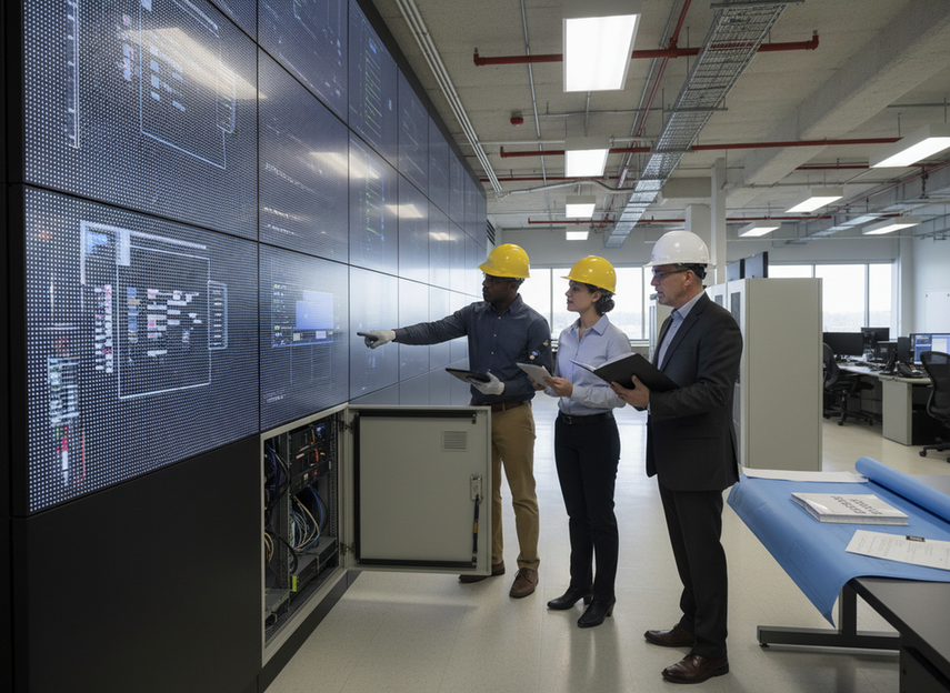 On-site validation of redundant control room display service access