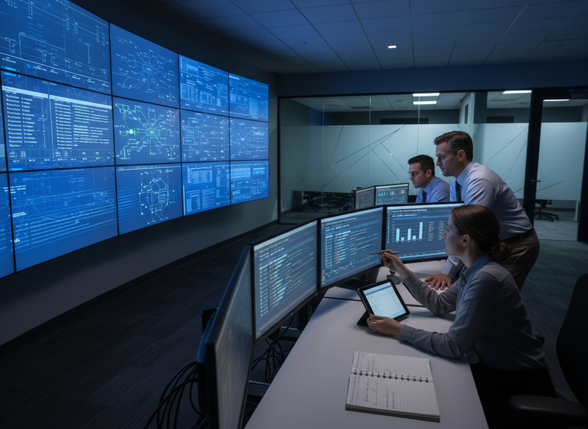 Audit trail and retention review for a command center LED wall