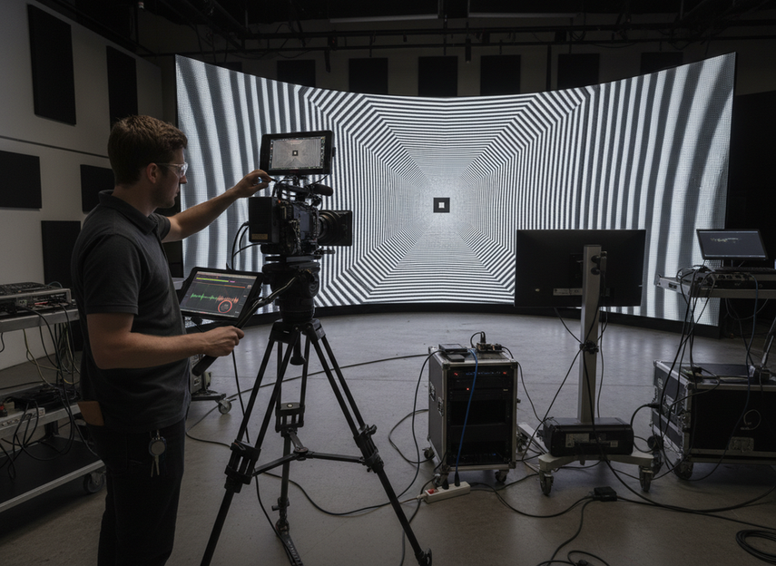 Camera-Safe Refresh and Color Settings for XR LED Volumes supporting image