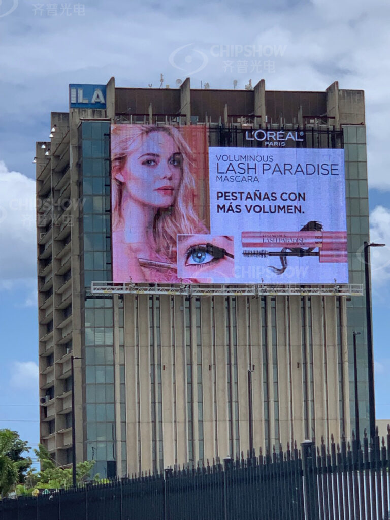 outdoor transparent led glass facade display