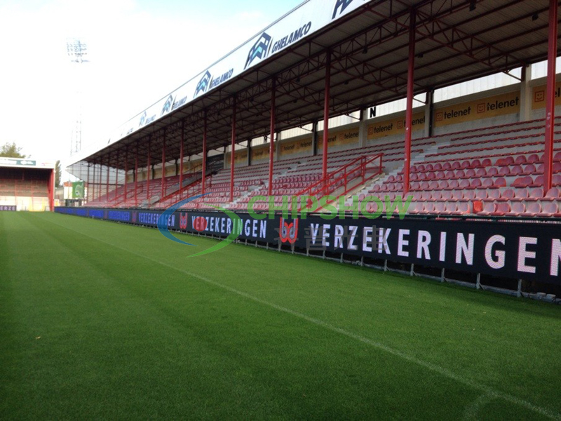 p16 emc perimeter led display belgium stadium