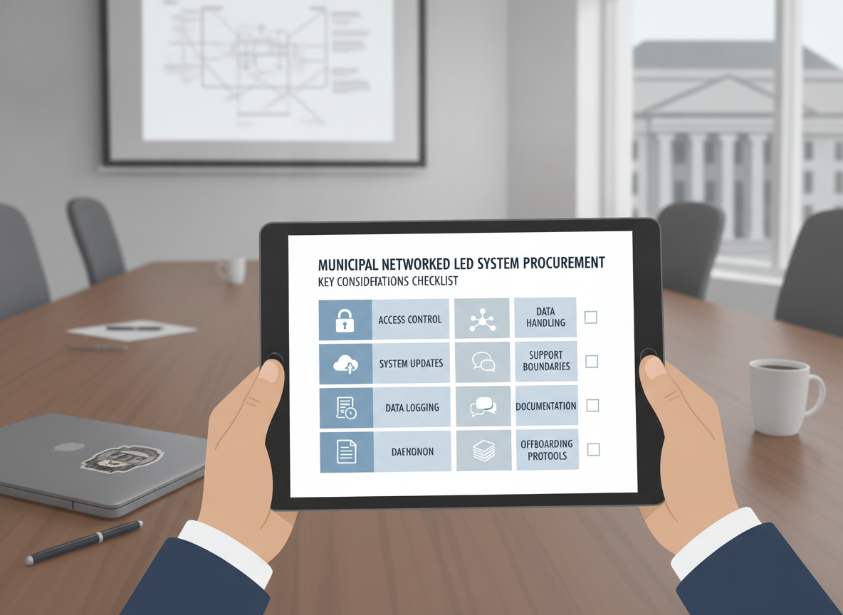 Procurement checklist for smart city LED integration risk controls