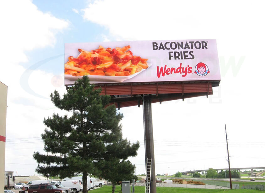 c fit outdoor p10 ip65 waterproof led billboard in usa landscape orange bright