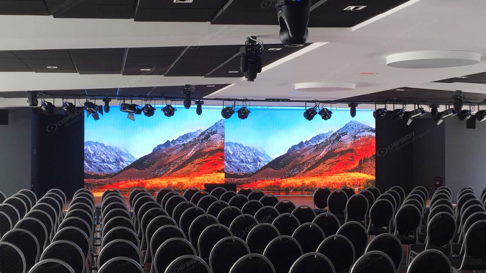 conference room stage france landscape light gray