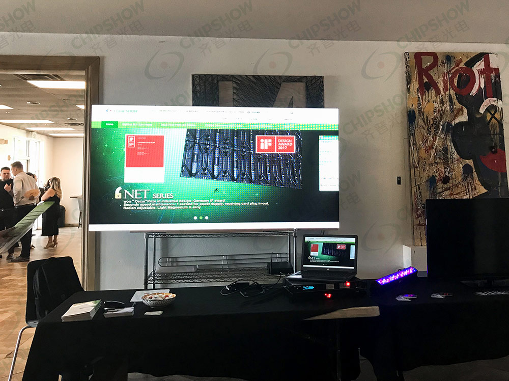 p2.97 trade show led display control system demo