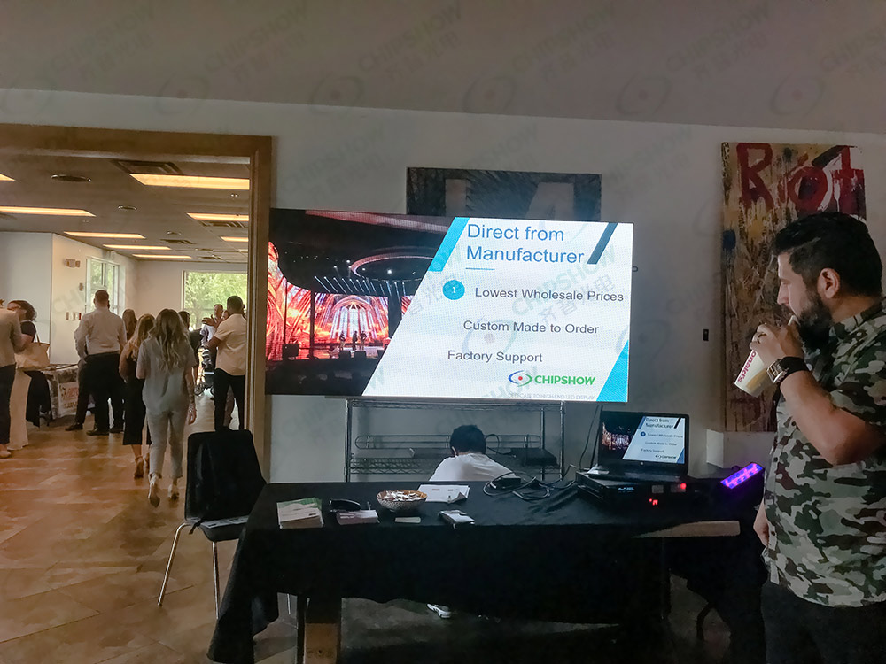 p2.97 trade show led display presentation