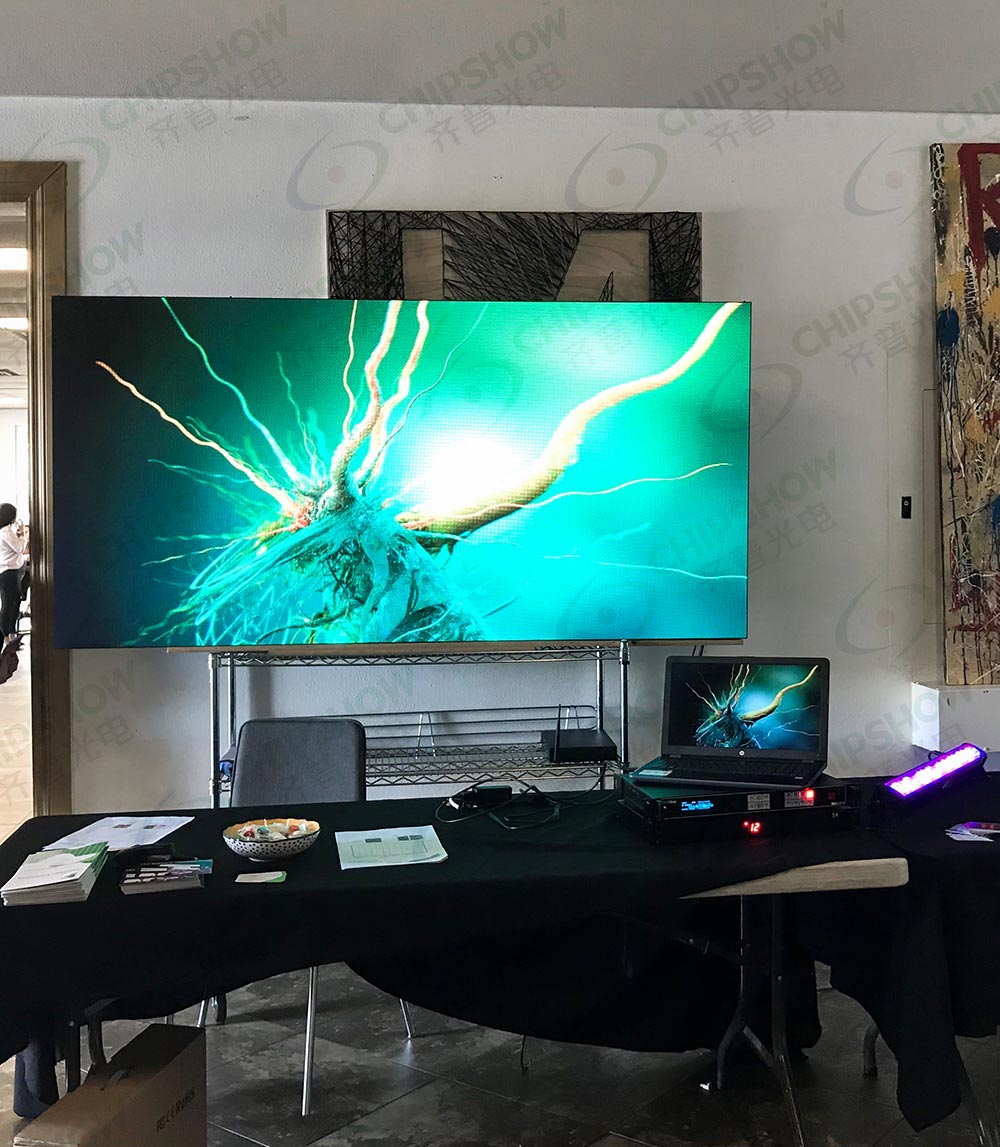 p2.97 trade show led display video