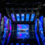 colorful modular led stage awards show