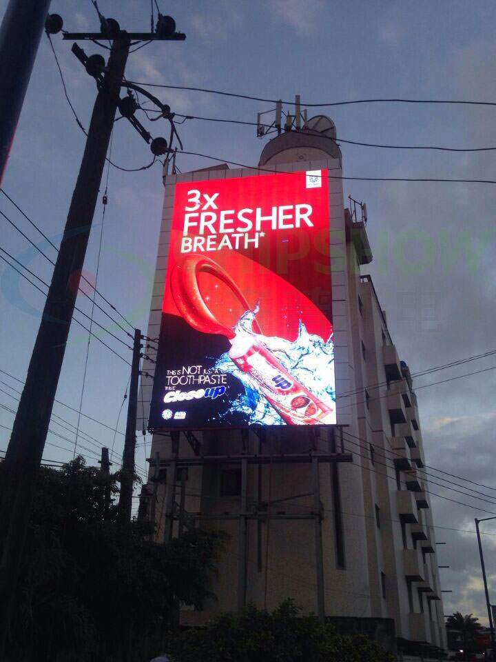 p16 ventilated led billboard portrait magenta